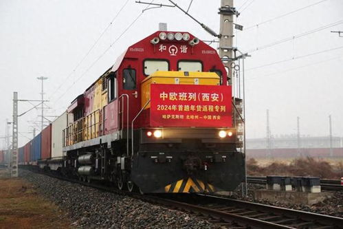 中欧班列拉来 洋年货 中欧班列 西安 2024年首趟年货专列抵达西安国际港
